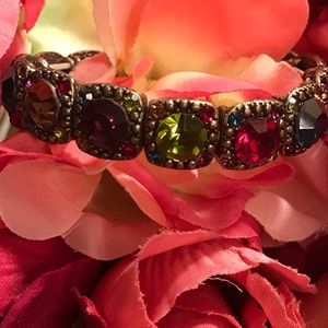 Colorful gold bracelet